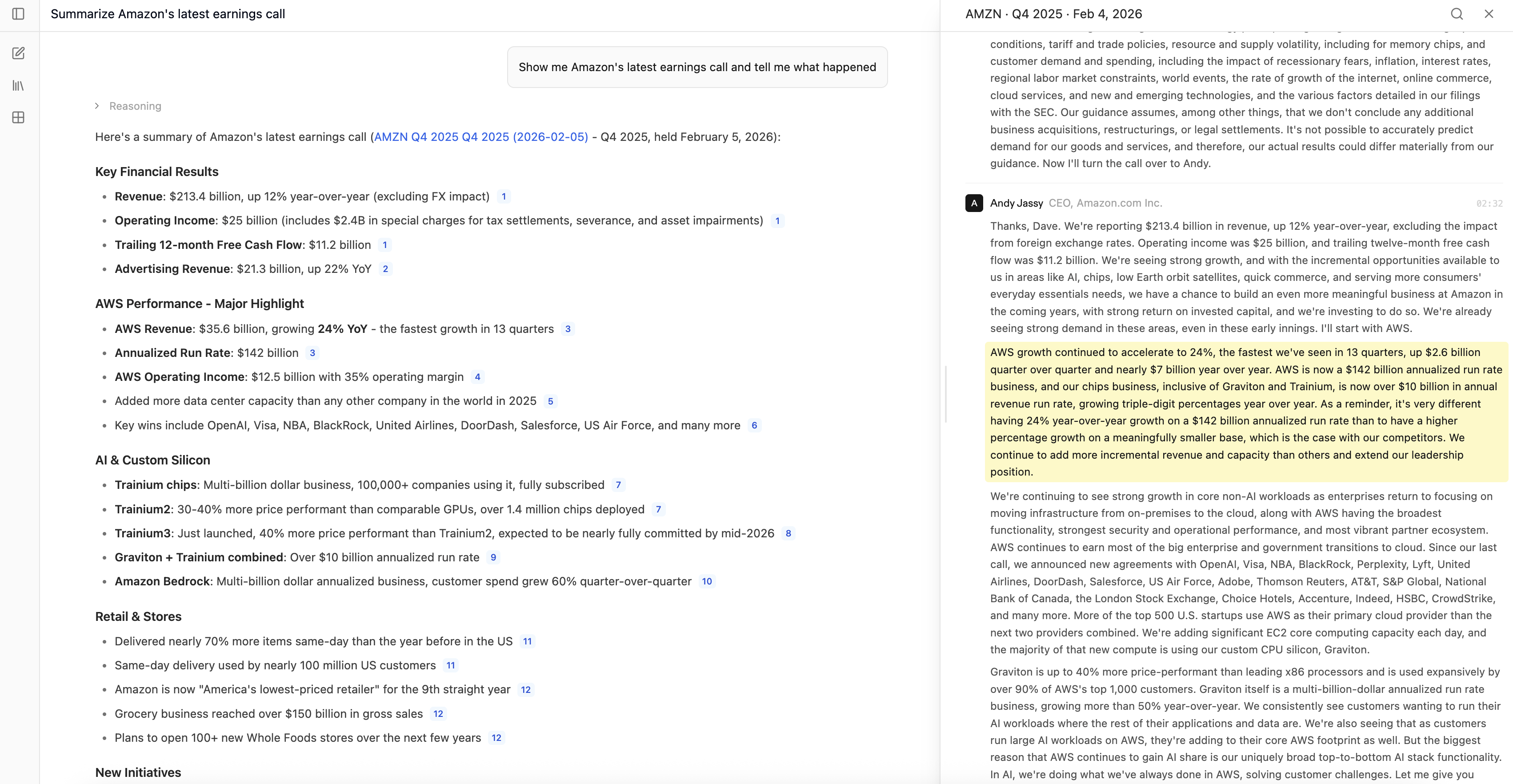 Analyze Earnings Transcripts with AI